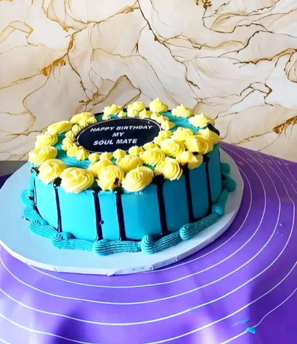Soulmate Birthday Drip Cake