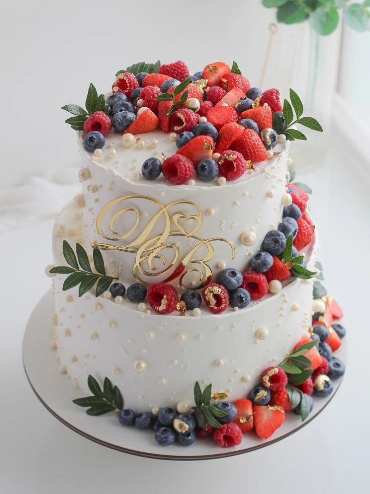 2-Tier Rich Fruit Wedding Cake